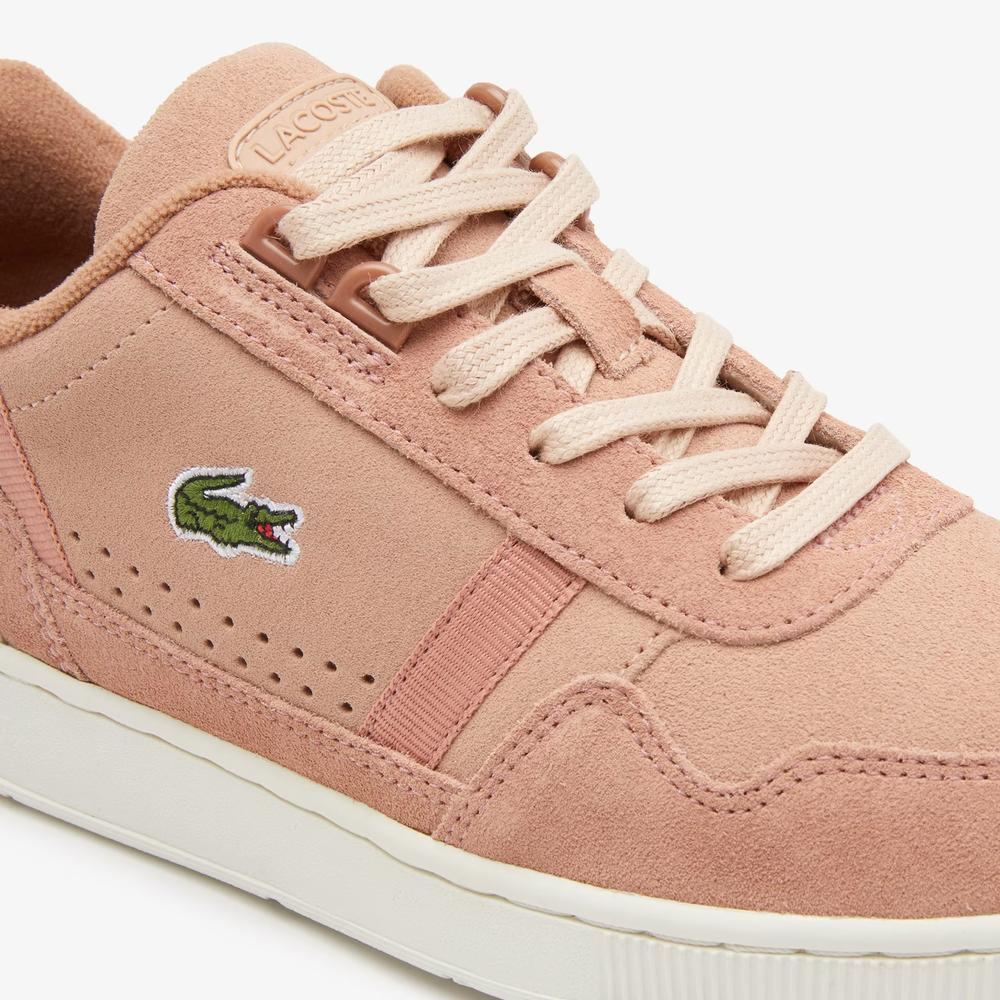 Buty Lacoste T-Clip Leather Trainers 744SFA0071-BW7 - brązowe