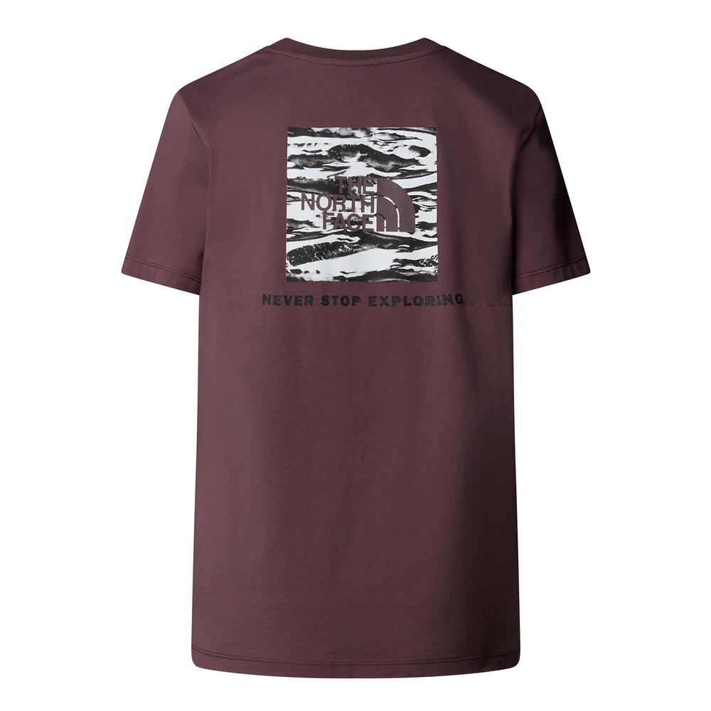 Koszulka damska The North Face NSE Box Edge Of Light Infill 0A8E3JES91 - fioletowa