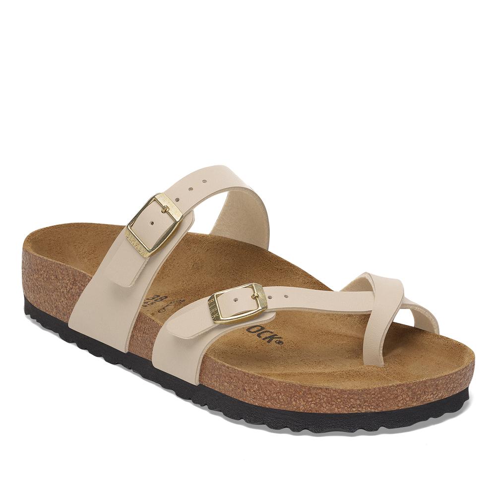 Klapki damskie Birkenstock Mayari BF 1029726 - beżowe