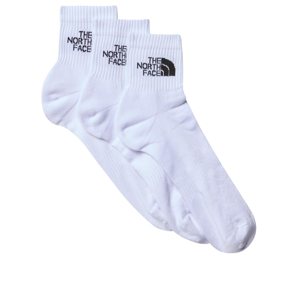 Skarpety unisex The North Face Multi Sport Cush Quarter Sock 3P 0A882GFN41 - białe