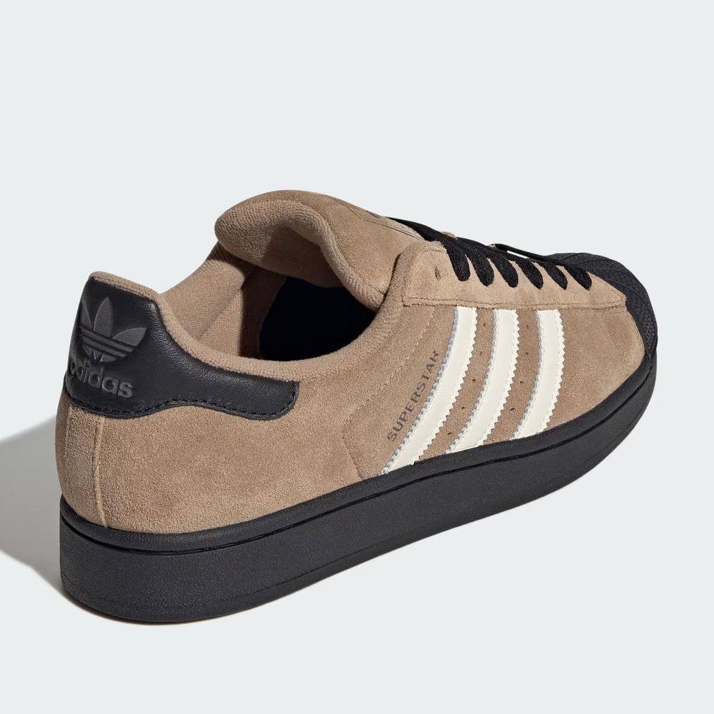 Buty unisex adidas Originals Superstar II JQ3221 - brązowe