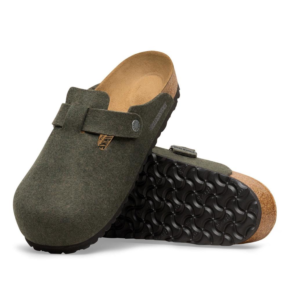 Klapki męskie Birkenstock Boston 1030676 - zielone
