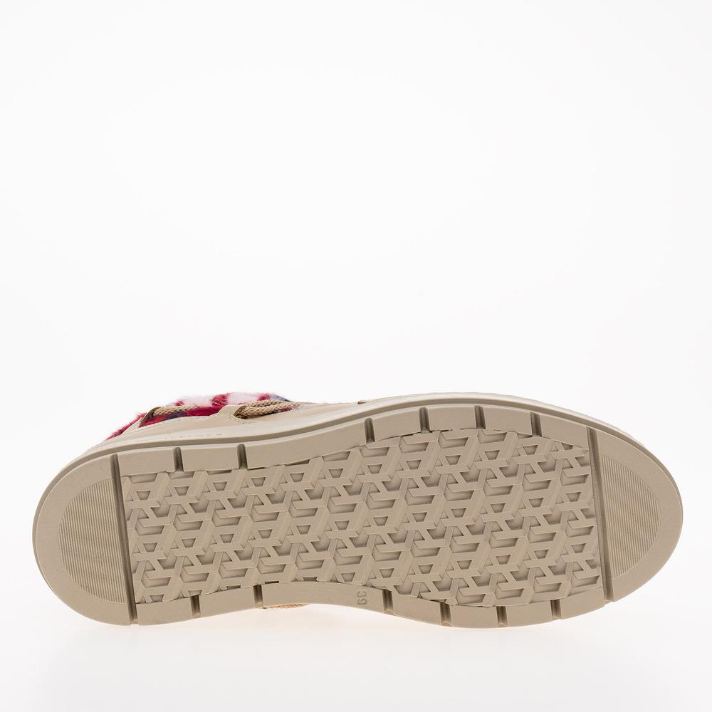 Buty Tommy Hilfiger Tartan Snowboot FW0FW07612-ABO - beżowe