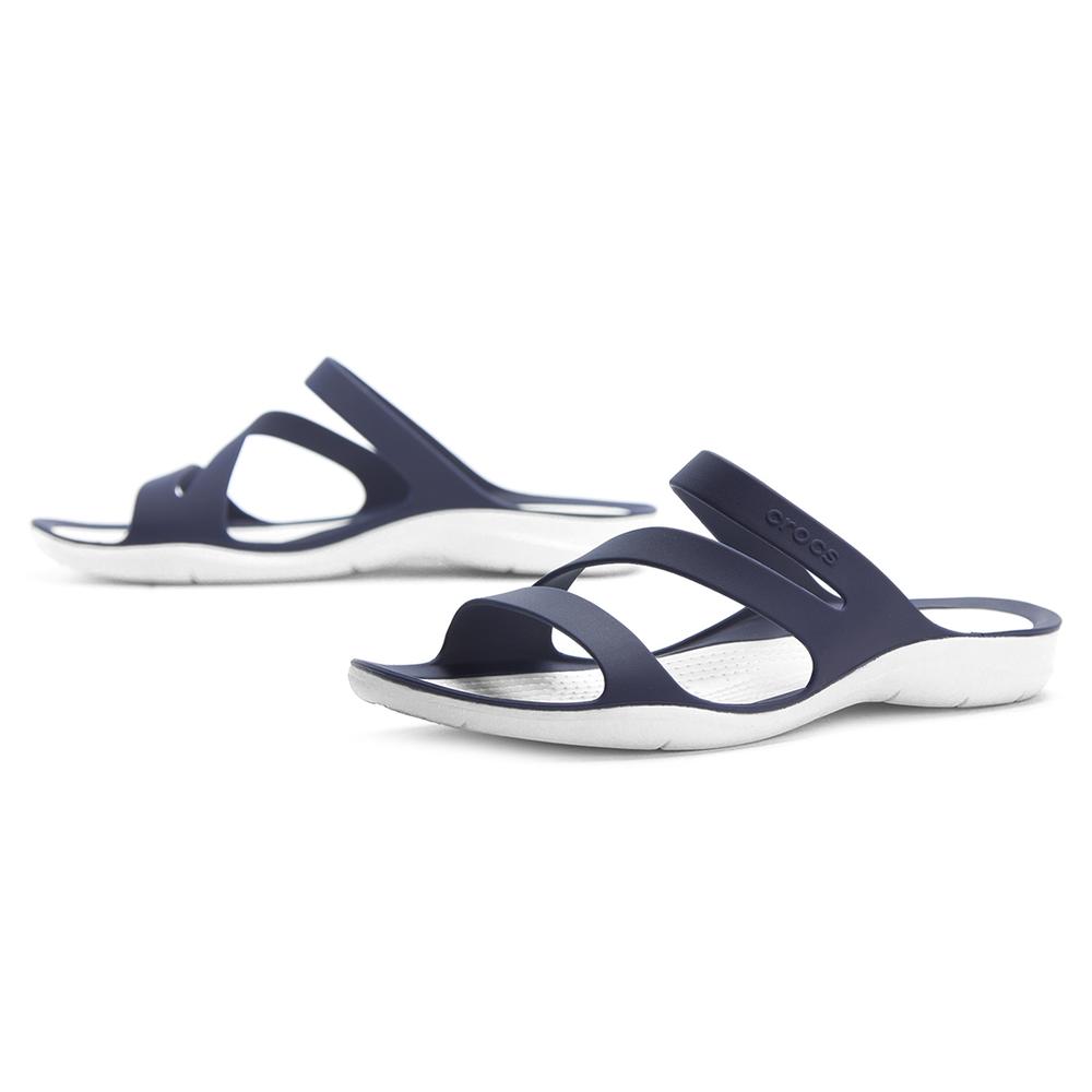 Klapki Crocs Swiftwater Sandal 203998-462 - granatowe