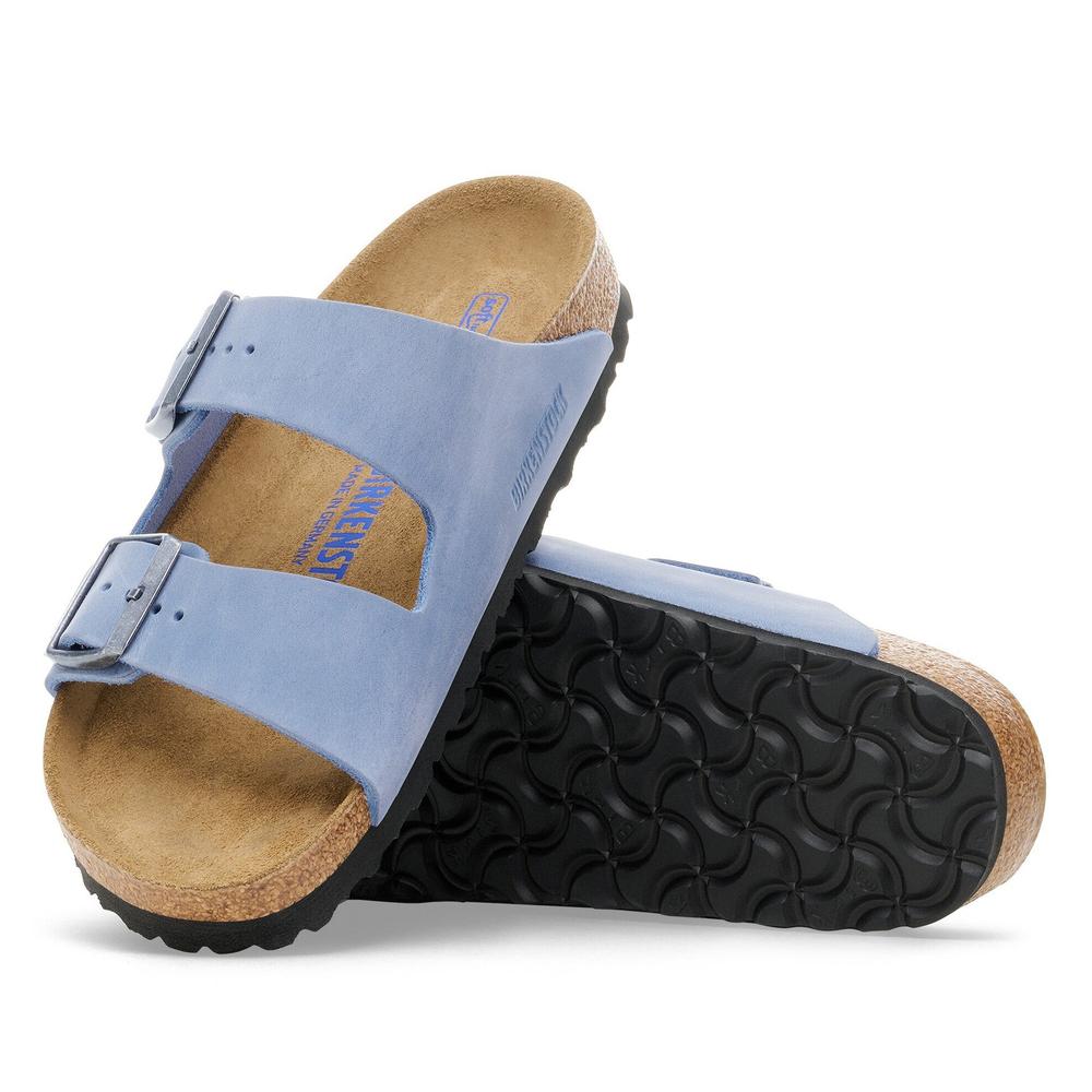 Klapki męskie Birkenstock Arizona SFB 1030862 - niebieska