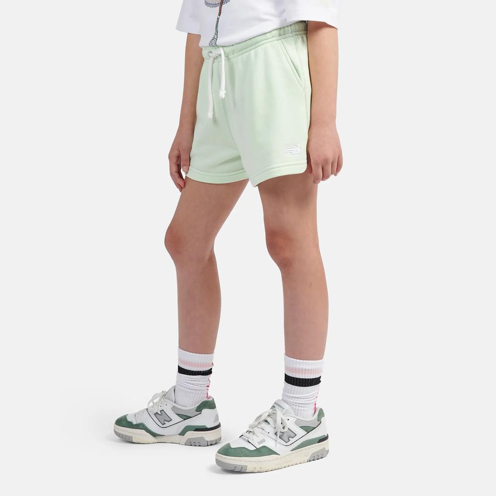 Spodenki dziecięce New Balance LAKG0006MEW - miętowe
