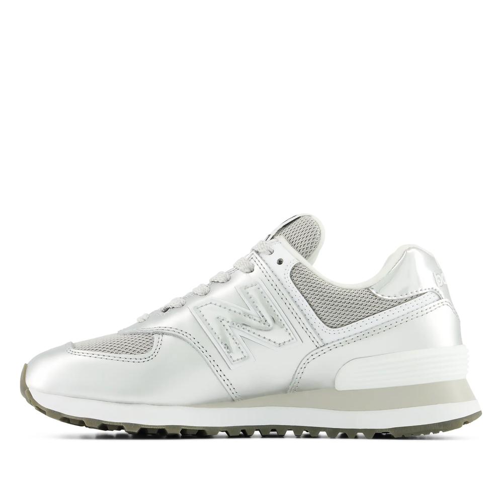 Buty damskie New Balance W574428 - srebrne