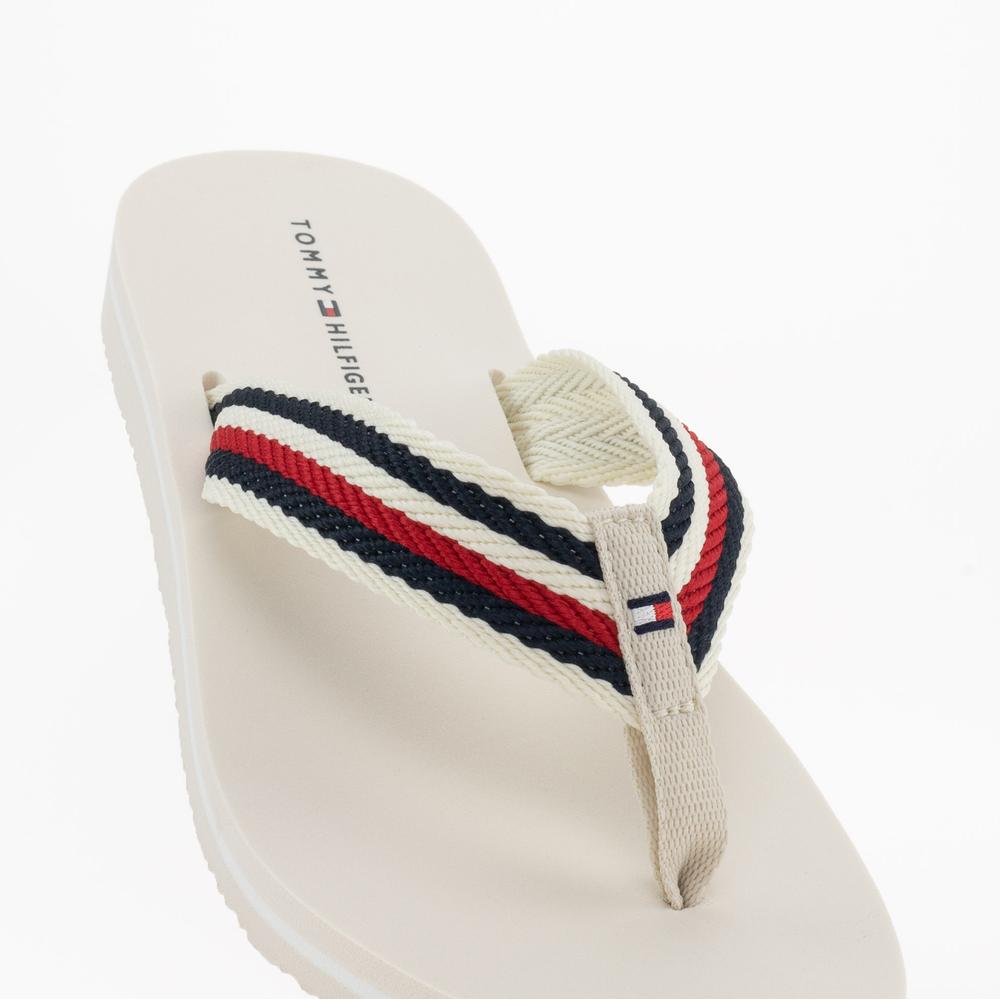 Japonki Tommy Hilfiger Essential Comfort FW0FW07147-AF4 - beżowe