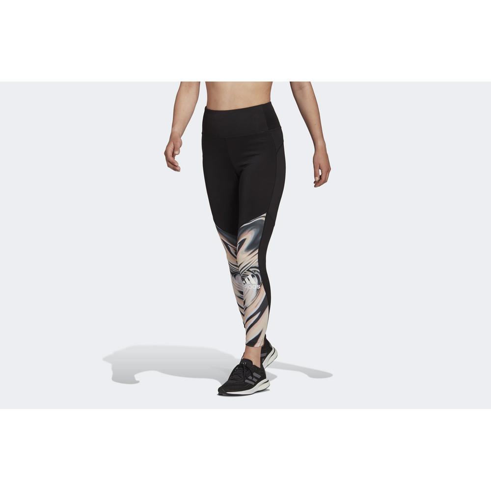 adidas X Zoe Saldana Feelbrilliant Aeroready 7/8 Printed Sport Tights > GS3899
