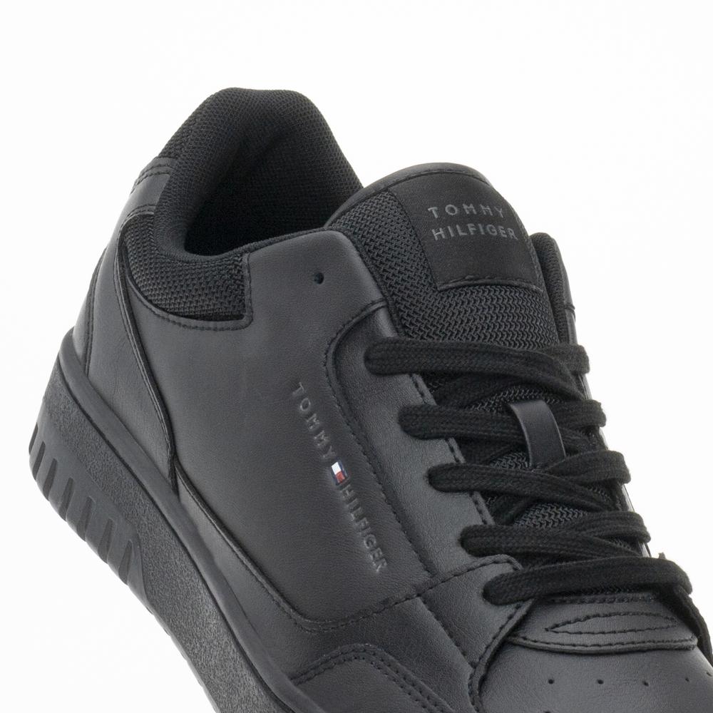 Buty Tommy Hilfiger Basket Core Leather FM0FM05040-BDS - czarne