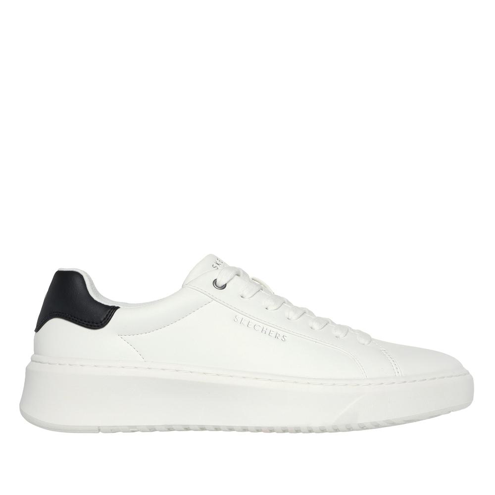 Buty męskie Skechers Court Break - Suit Sneaker 183175WHT - białe