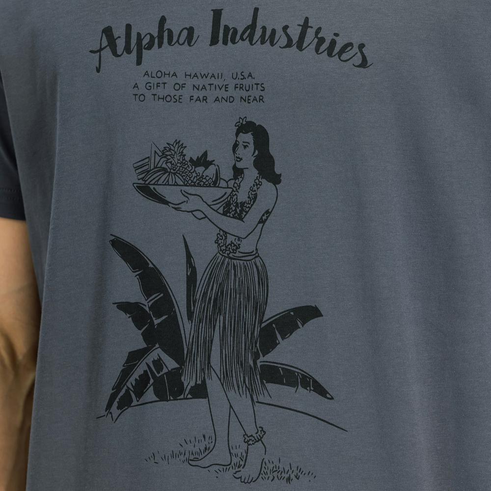 Koszulka męska Alpha Industries Hawaii 156525684 - szara