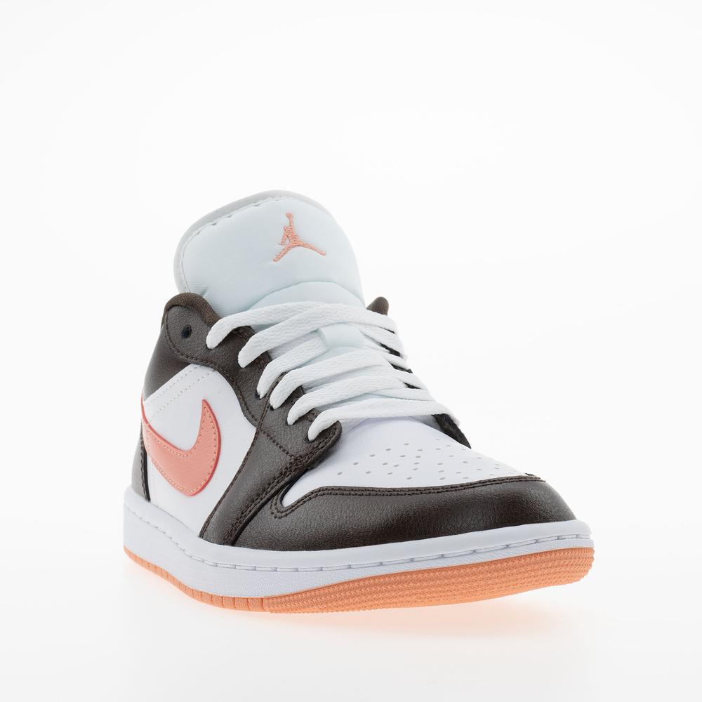 Buty damskie Nike Air Jordan 1 Low DC0774-182 - brązowo-białe