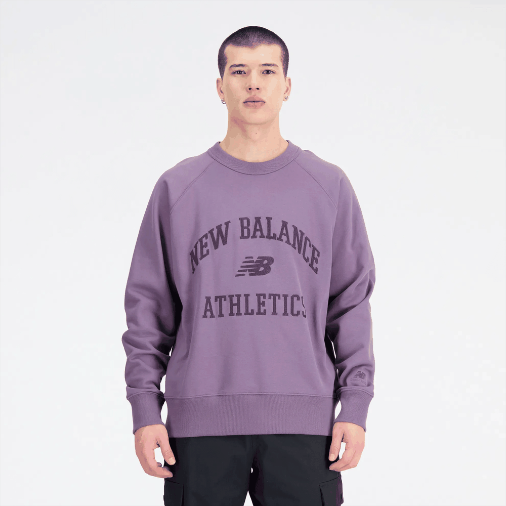 Bluza New Balance MT33550SHW - fioletowa