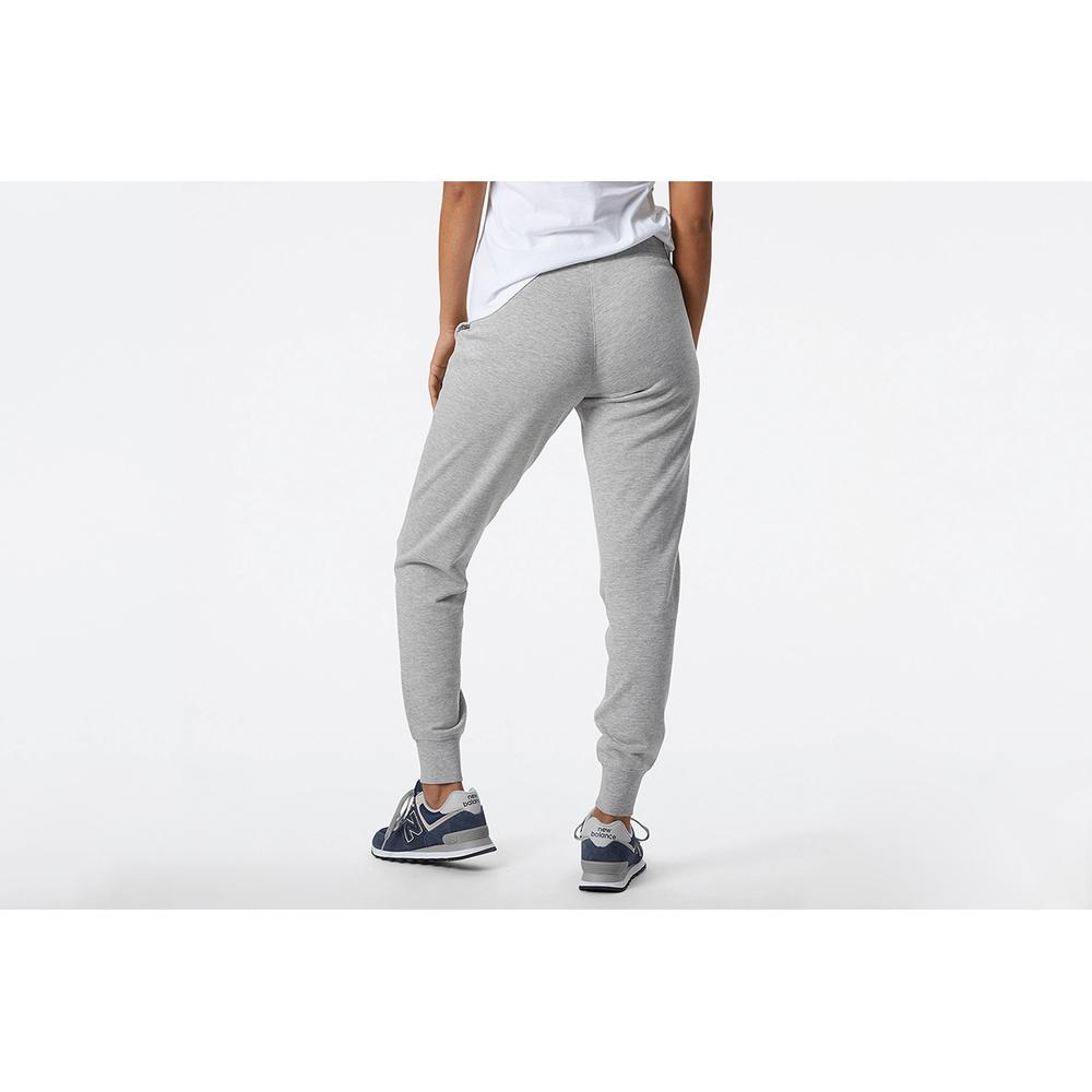 Spodnie dresowe New Balance WP21801AG - szare