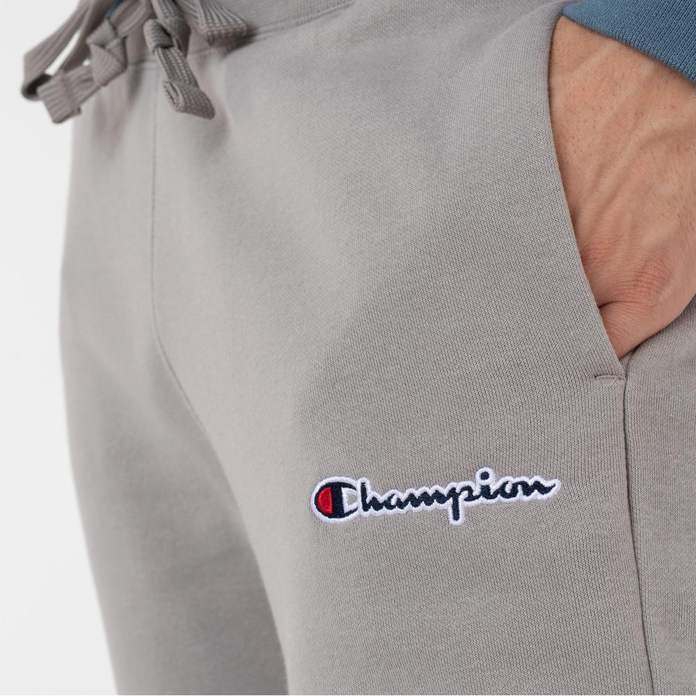 Spodnie Champion Small Script Logo Embroidery Fleece 217867-ES033 - szare