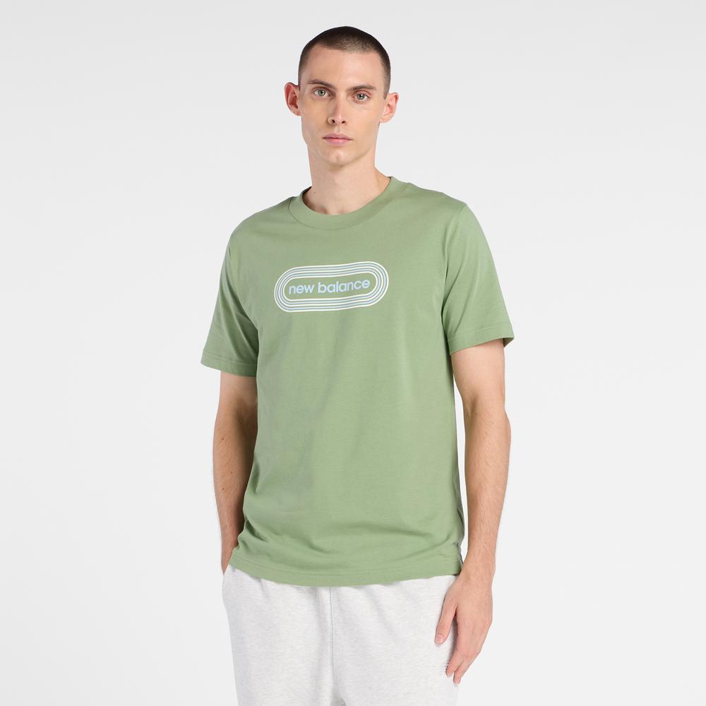 Koszulka męska New Balance MT61C48BAAR - zielona