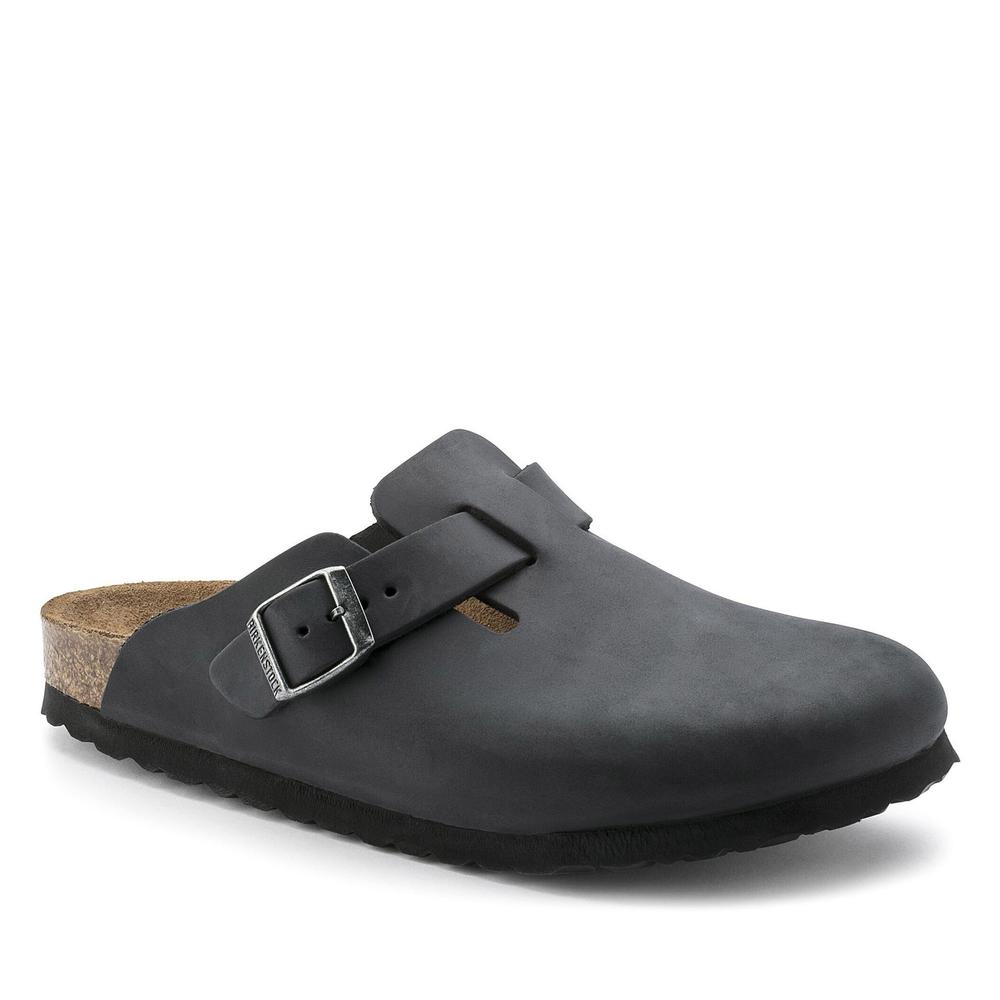 Klapki unisex Birkenstock Boston 59461 - czarne