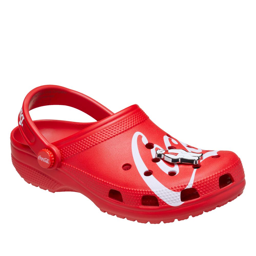 Klapki unisex Crocs Coca Cola Classic Clog 212129-90H - czerwone