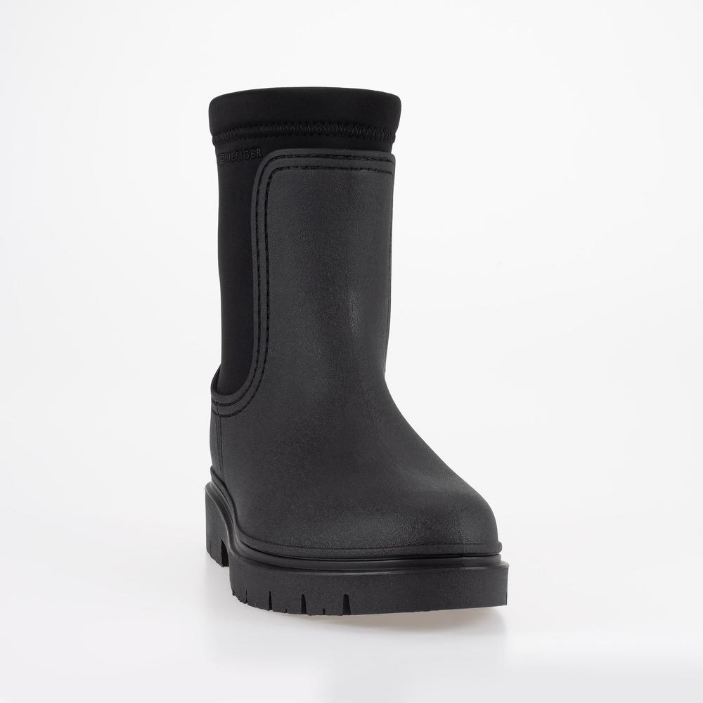 Buty Tommy Hilfiger Rain Boot Ankle FW0FW06775-BDS - czarne