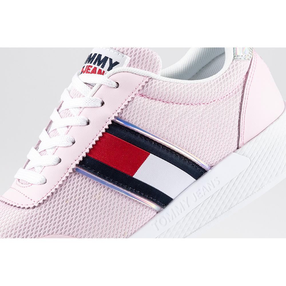 Tommy Jeans Iridescent Flag Trainers > EN0EN01359-TOG