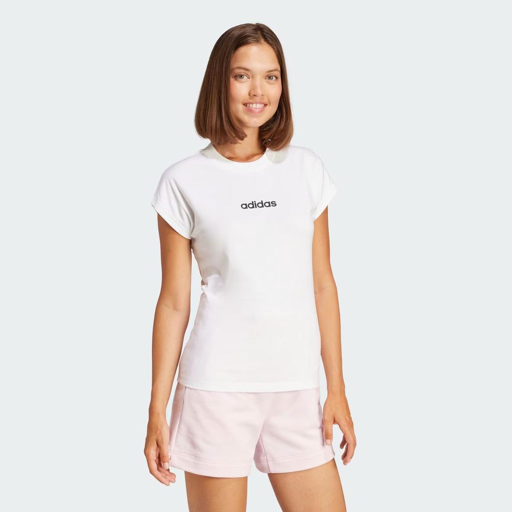 Koszulka damska adidas Sportswear Linear JC8239 - biała