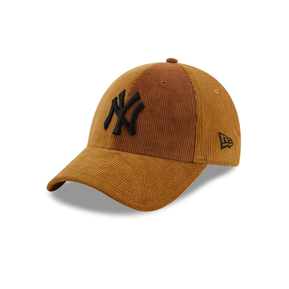 Czapka z daszkiem New Era New York Yankees Cord Beige 9FORTY 60222483 - brązowa