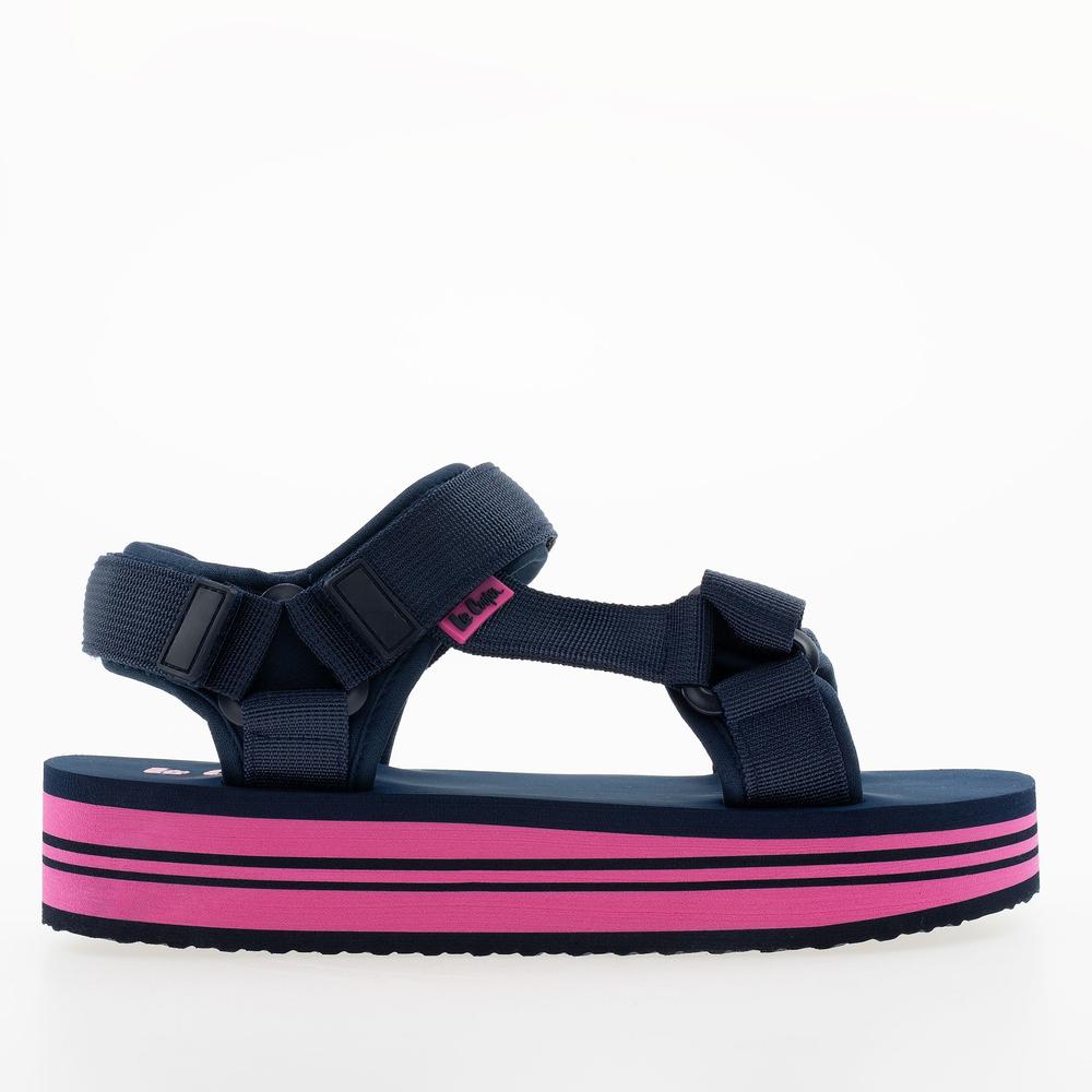 Sandały damskie Lee Cooper LCW-24-05-2754L - granatowe