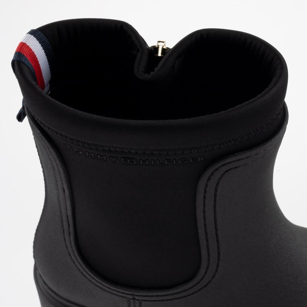 Buty Tommy Hilfiger Rain Boot Ankle FW0FW06775-BDS - czarne