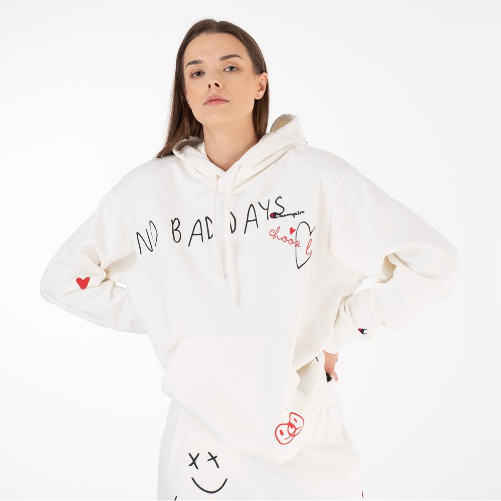 Bluza Champion Hooded Sweatshirt 116274-WW036 - biała