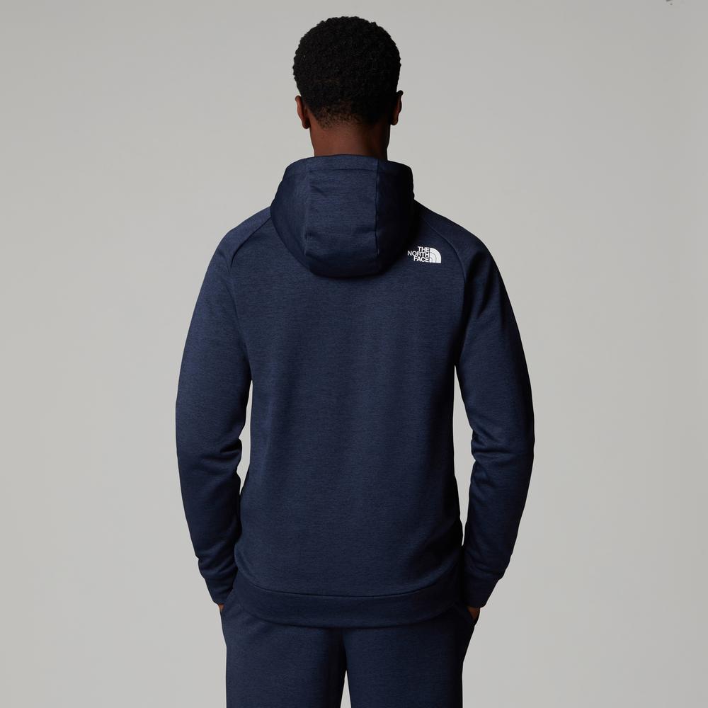 Bluza męska The North Face Reaxion Fleece Full-Zip Hoodie 0A8CNP9U21 - granatowo-czarna