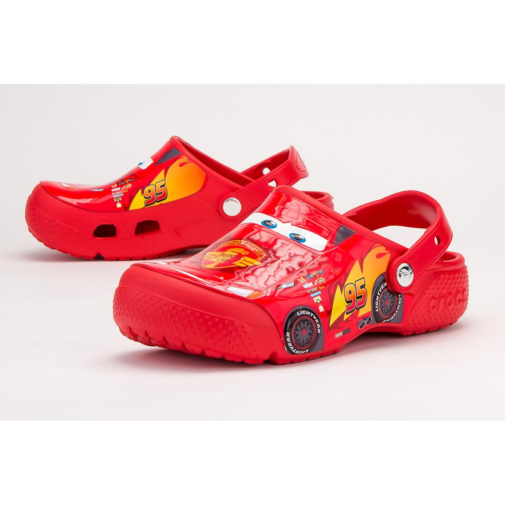 Klapki Crocs Fun Lab Cars Clog Flame 204116-8C1 - czerwone