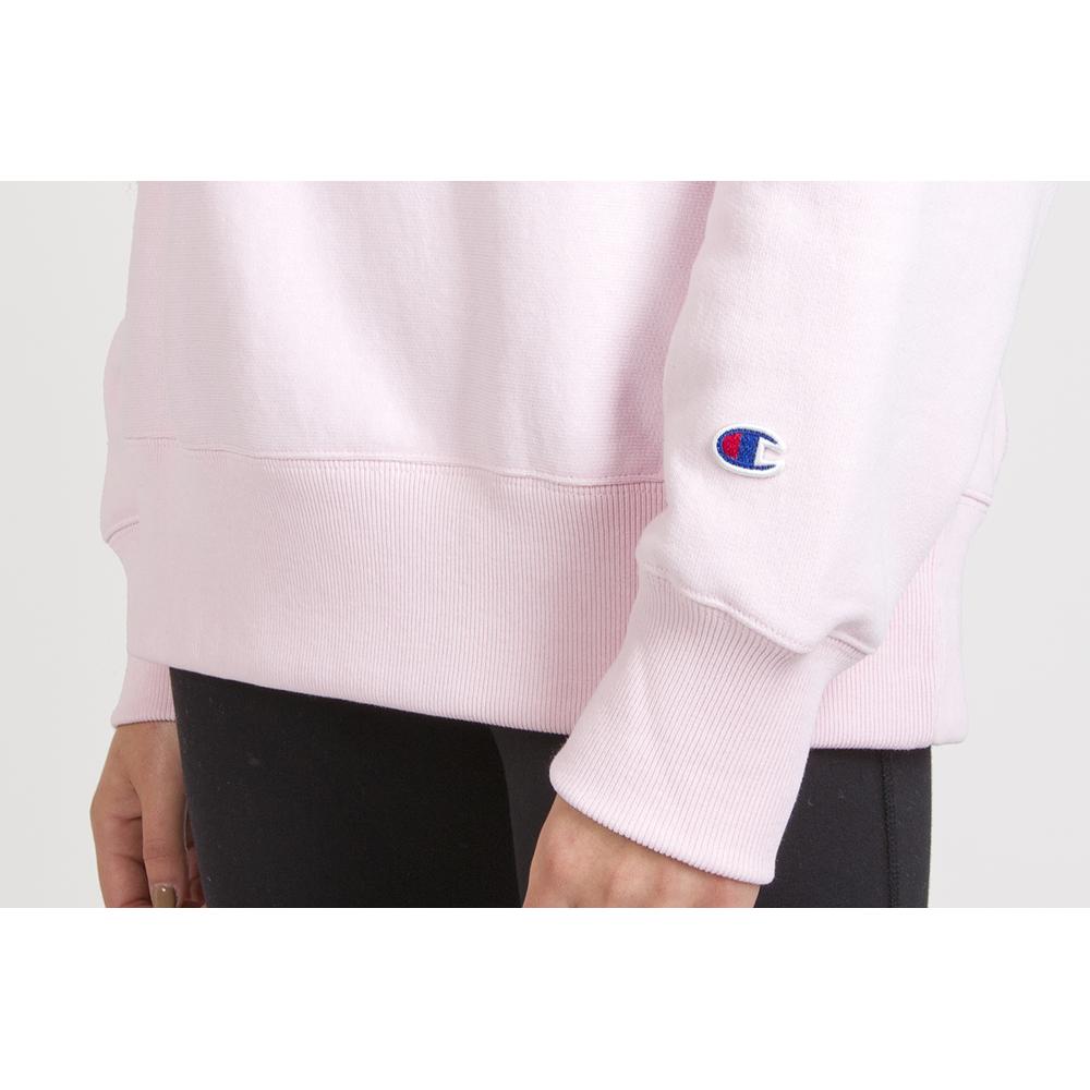CHAMPION SMALL SCRIPT LOGO REVERSE WEAVE SWEATSHIRT > 113151-PS104