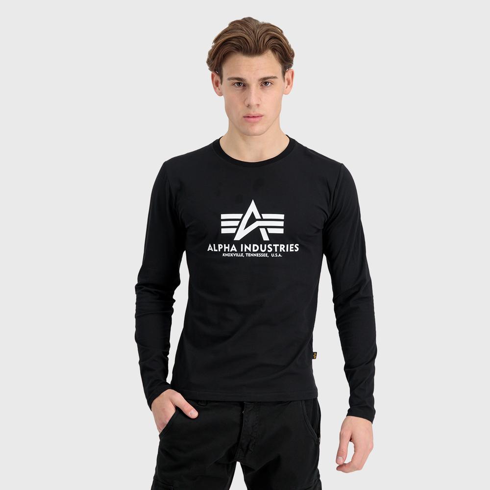Koszulka Alpha Industries Longsleeve Basic 10051003 - czarna