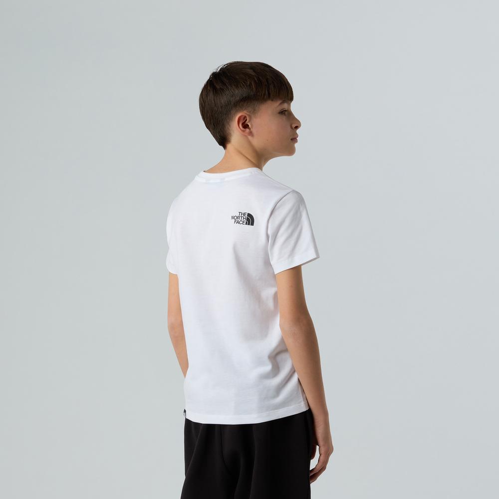 Koszulka dziecięca The North Face Easy 0A8EHGFN41 - białe