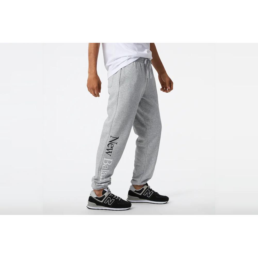 Spodnie dresowe New Balance MP21503AG - szare