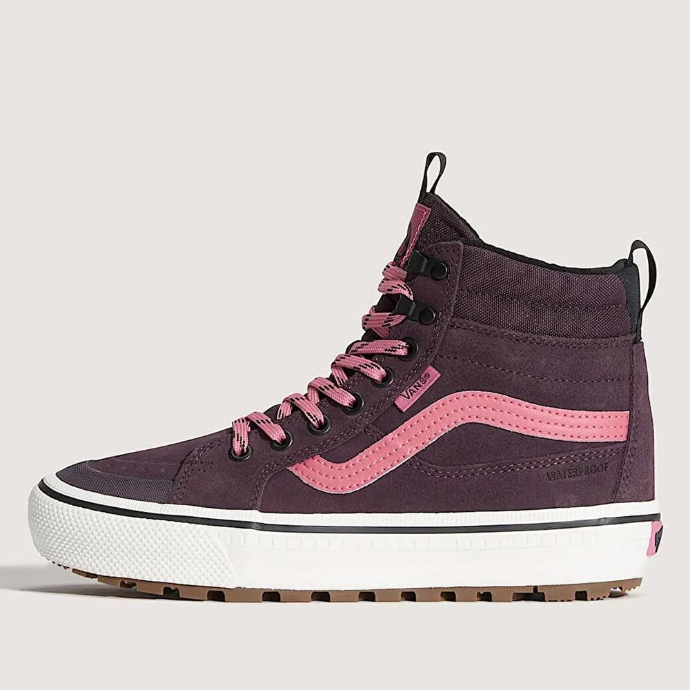 Buty damskie Vans SK8-Hi Waterproof VN000DAQ02Y1 - fioletowe