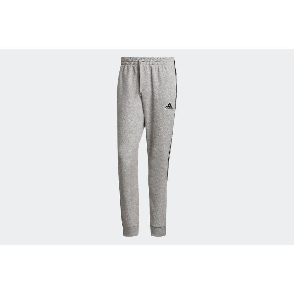 Spodnie dresowe adidas Essentials Fleece Tapered Cuff 3-Stripes Pants GK8976 - szare