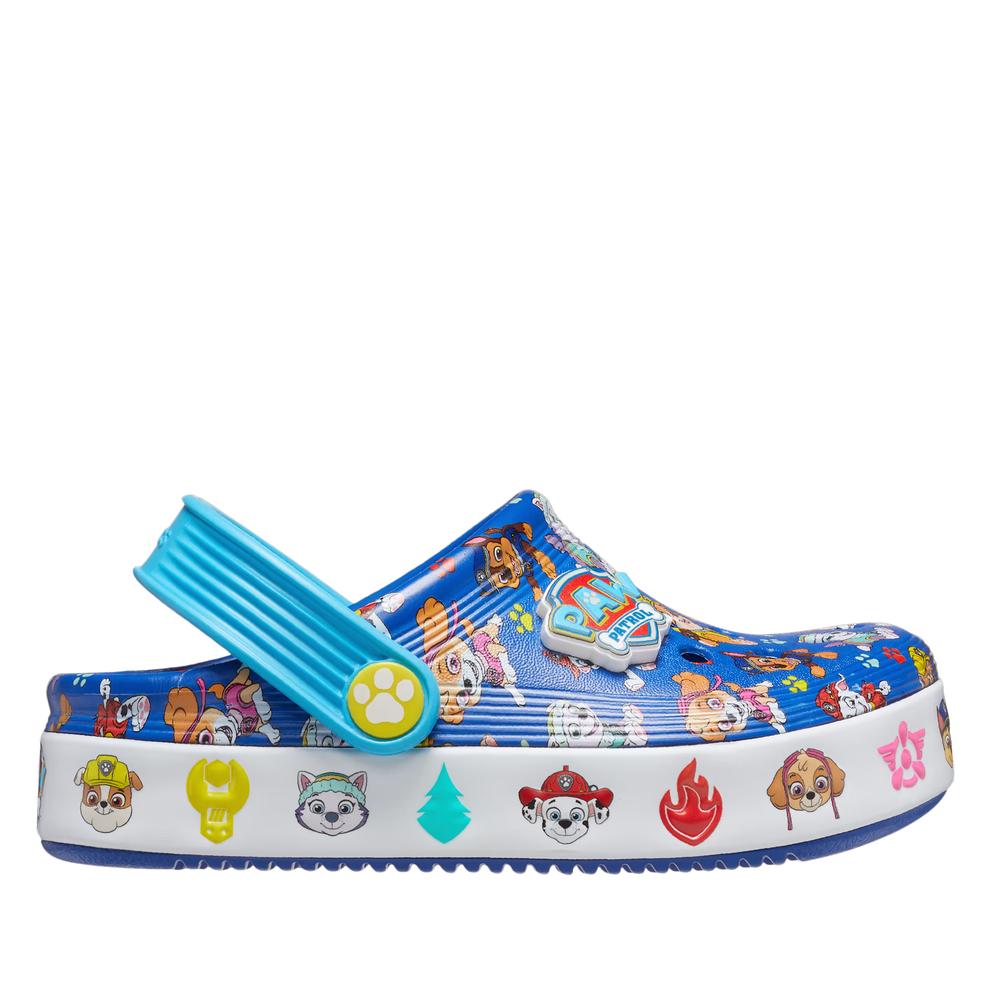 Klapki dziecięce Crocs Toddler PawPatrol Off Court Clog 208853-425 - niebieskie