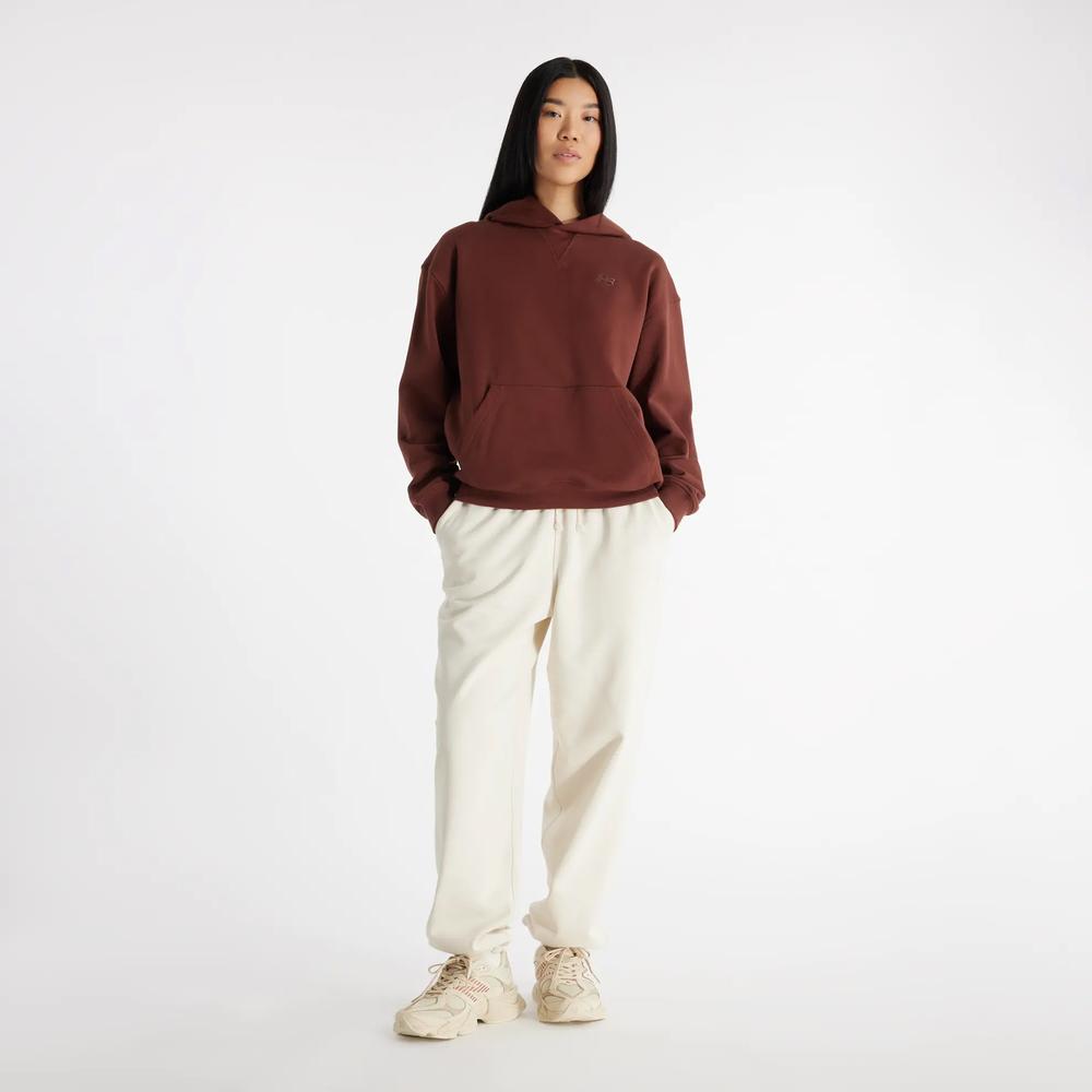 Bluza New Balance WT41537ROK - brązowa