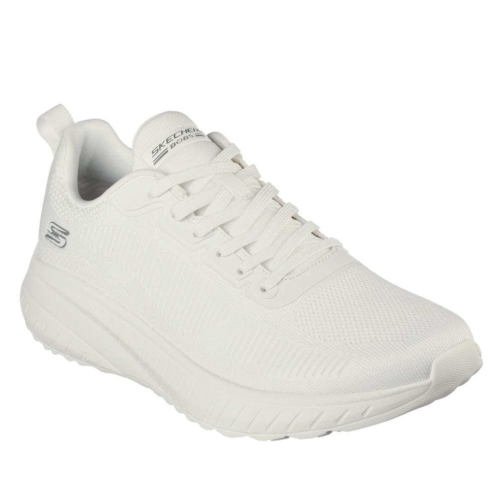 Buty męskie Skechers Bobs Squad Chaos Prism Bold 118000OFWT - białe