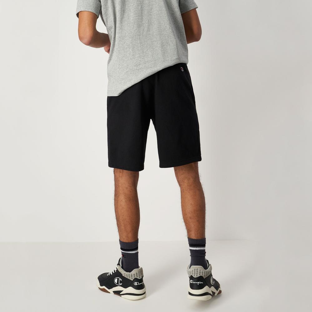 Spodenki Champion Embroidered Heavy Cotton Blend 218495-KK001 - czarne