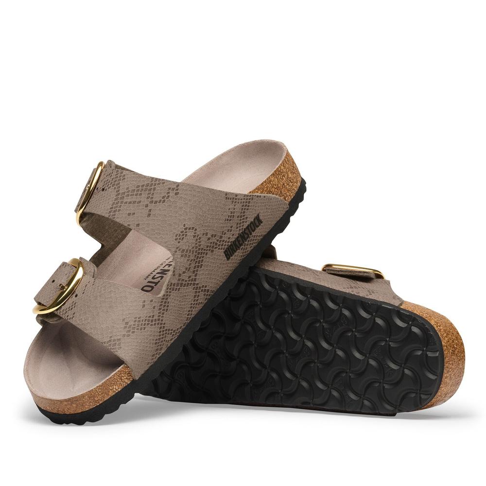 Klapki damskie Birkenstock Arizona Big Buckle 1032891 - brązowe