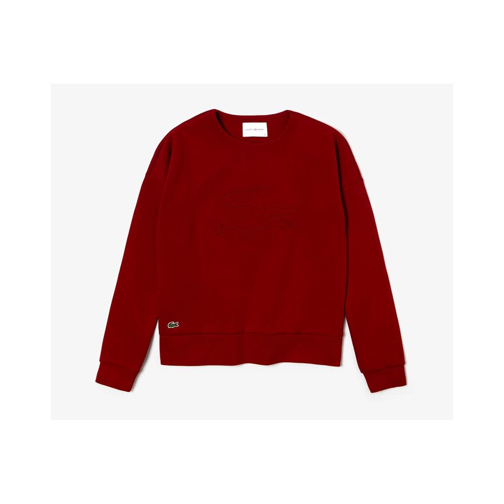 Lacoste Sport Oversized 3D Croc Fleece Tennis Sweatshirt > SF7917.476