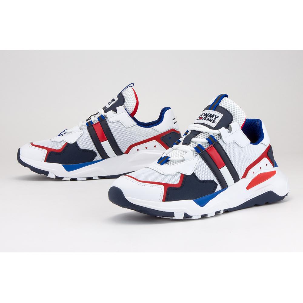 TOMMY JEANS CHUNKY SOLE LACE-UP TRAINERS > EM0EM00484-0K9