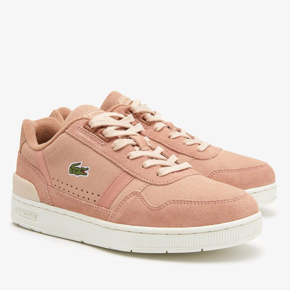 Buty Lacoste T-Clip Leather Trainers 744SFA0071-BW7 - brązowe