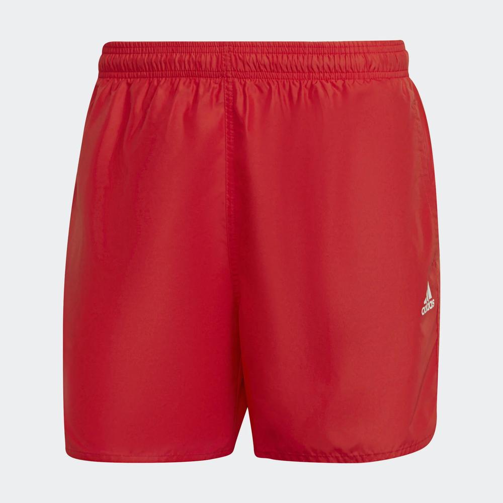 Spodenki adidas Solid Swim HA0384 - czerwone