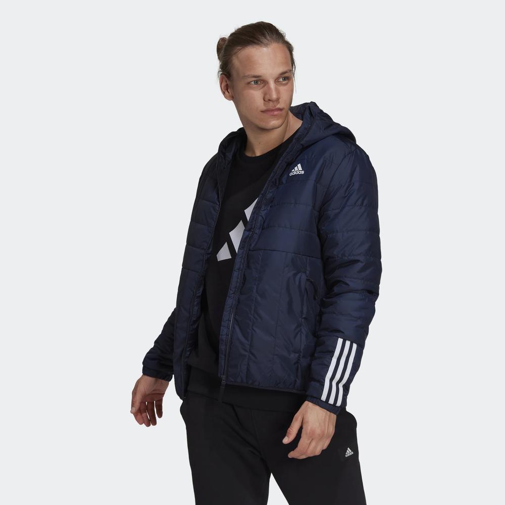 Kurtka adidas Itavic 3 Stripes Light Hooded Jacket GT1682 - granatowa