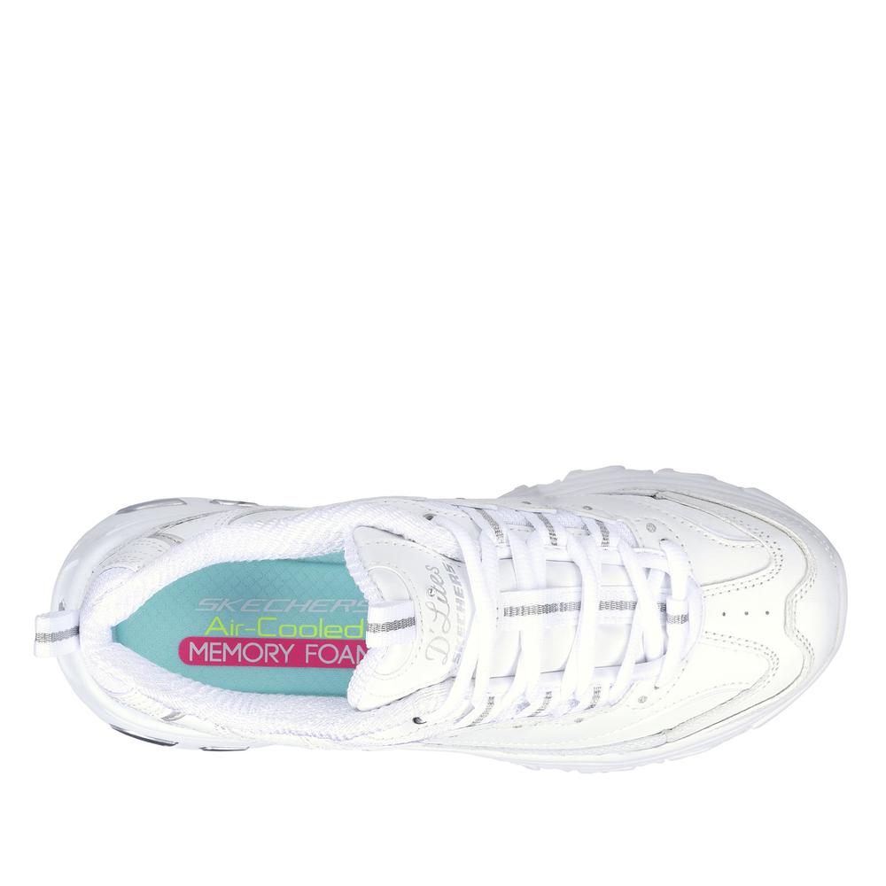 Buty Skechers D'Lites Fresh Start 11931WSL - białe