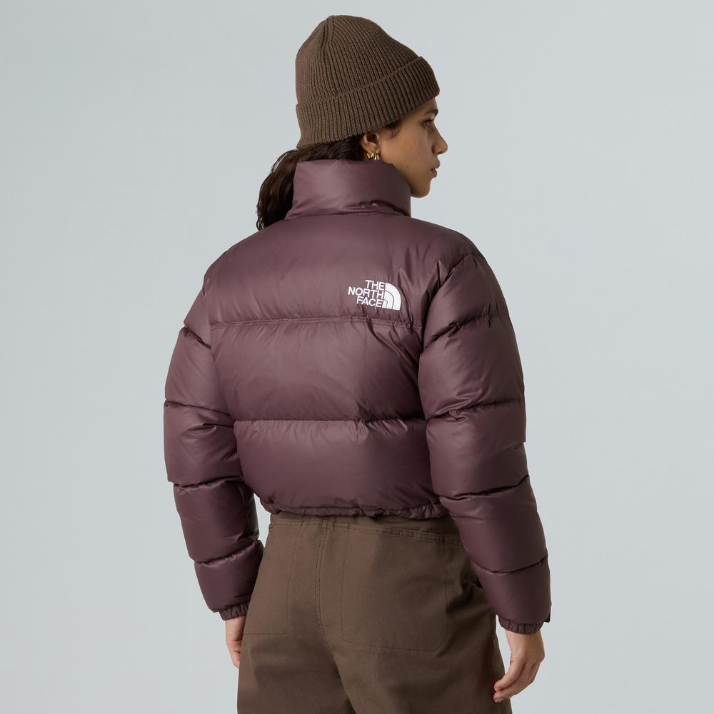 Kurtka damska The North Face Nuptse Short Jacket 0A5GGEBQ71 - bordowa